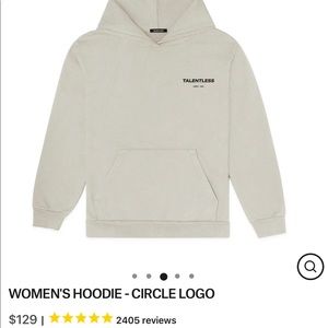 Talentless circle logo hoodie never worn before
